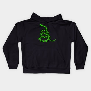 Dont tread on me | Rattlesnake | Safety Orange Kids Hoodie